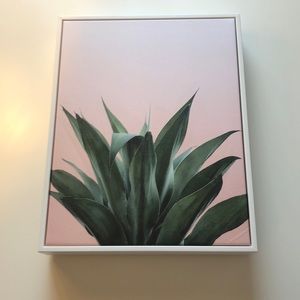 Green plant wall decor